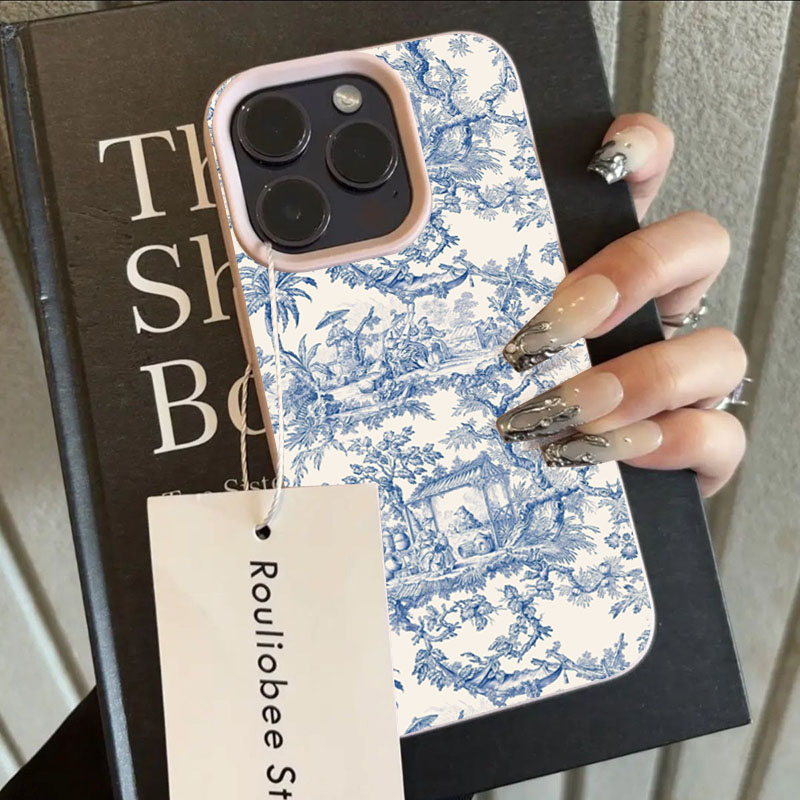 Phone Cases Trending - Fashion Blue White Porcelain Phone Case
