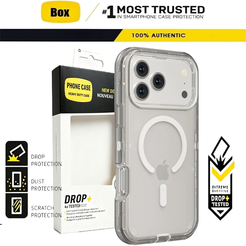 Phone Cases Heavy Duty - Heavy Duty Clear Symmetry OTT Armor