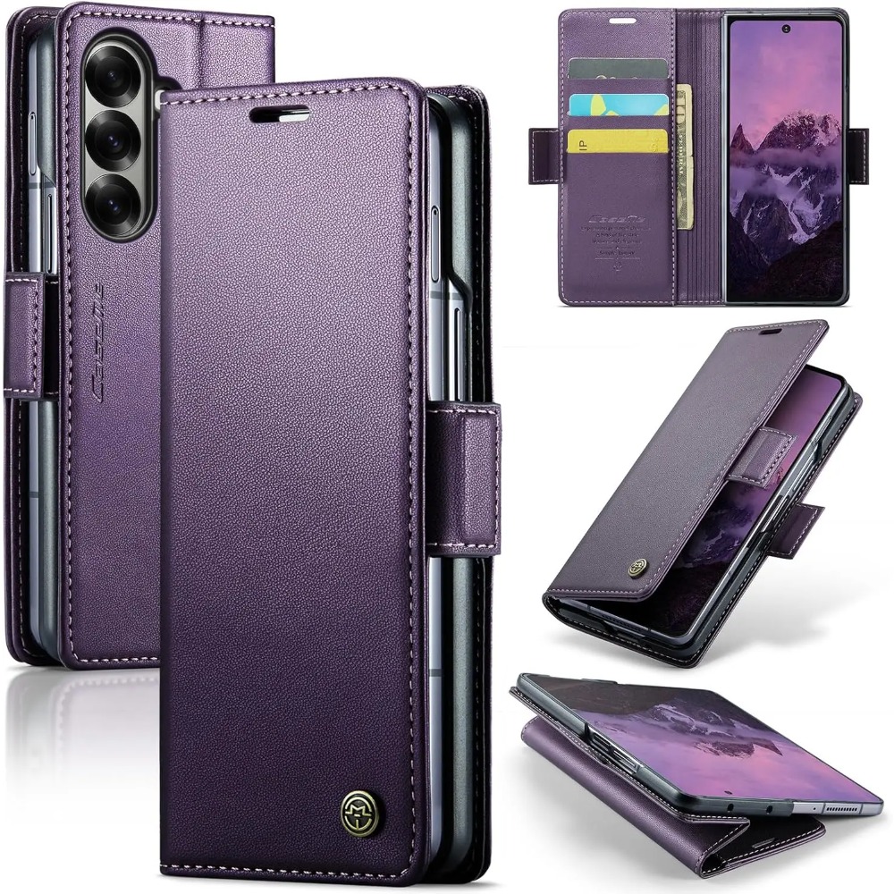 Leather Folio Wallet Case - Bestseller Folio Flip RFID Leather Case