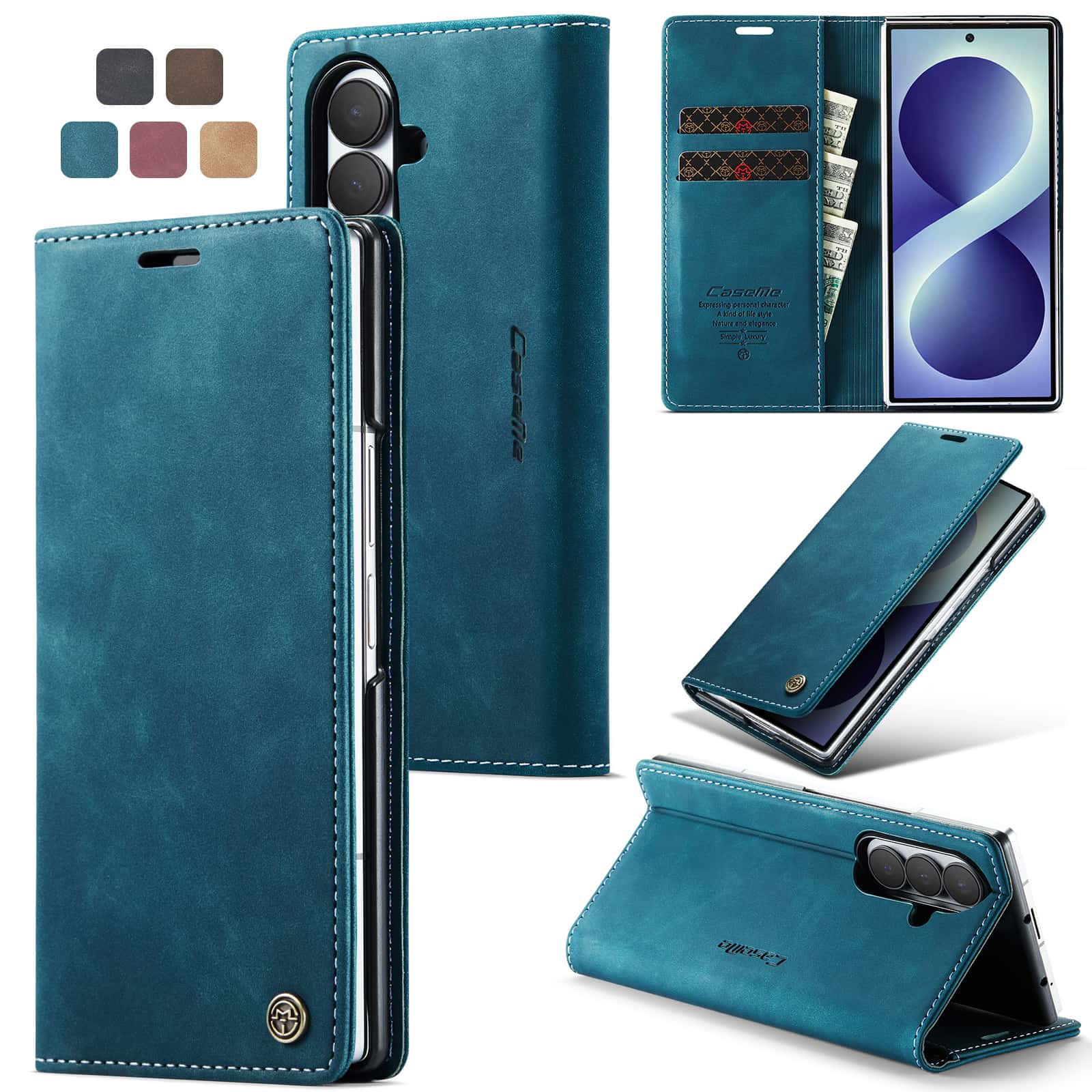 Leather Flip Wallet Case for S - đánh giá và giá Leather Folio Wallet Case