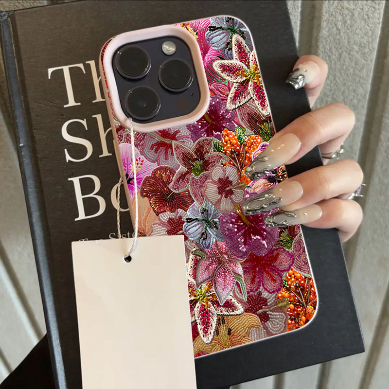 Luxurious Beaded Flower Lychee - đánh giá và giá Phone Cases Expensive