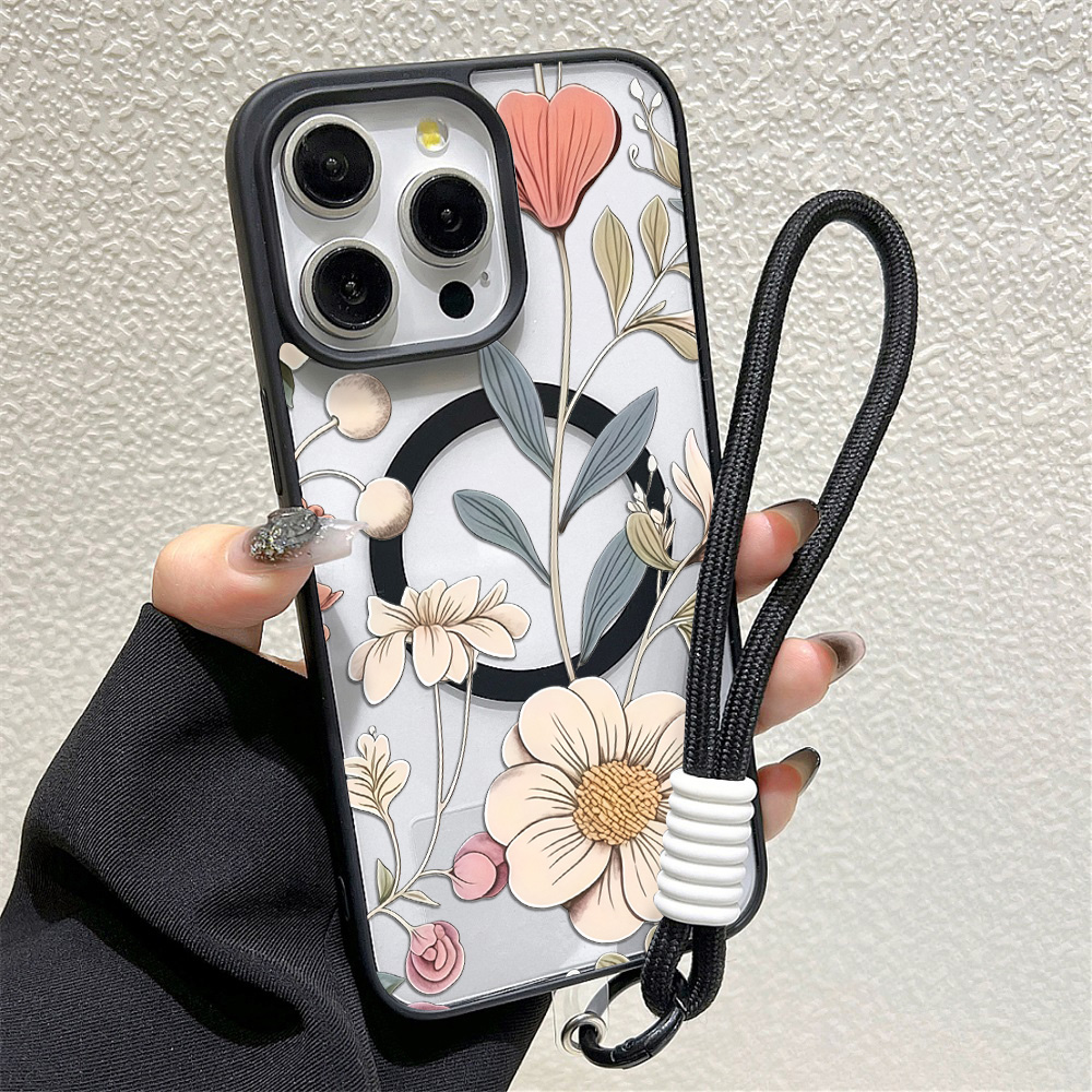 Black Frame Floral Anti-fall P - đánh giá và giá Phone Cases For Iphone 17