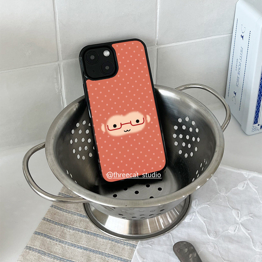 Korean Ins Cute Orange Polka D - đánh giá và giá Phone Cases Brown