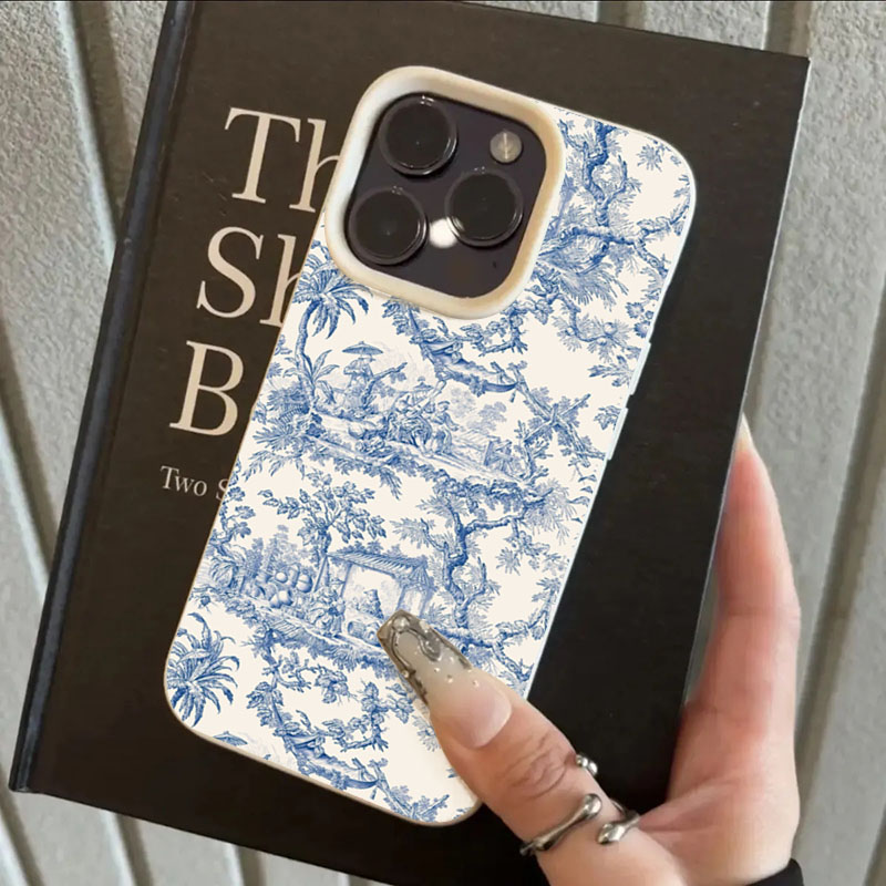 Fashion Blue White Porcelain P - đánh giá và giá Phone Cases Trending