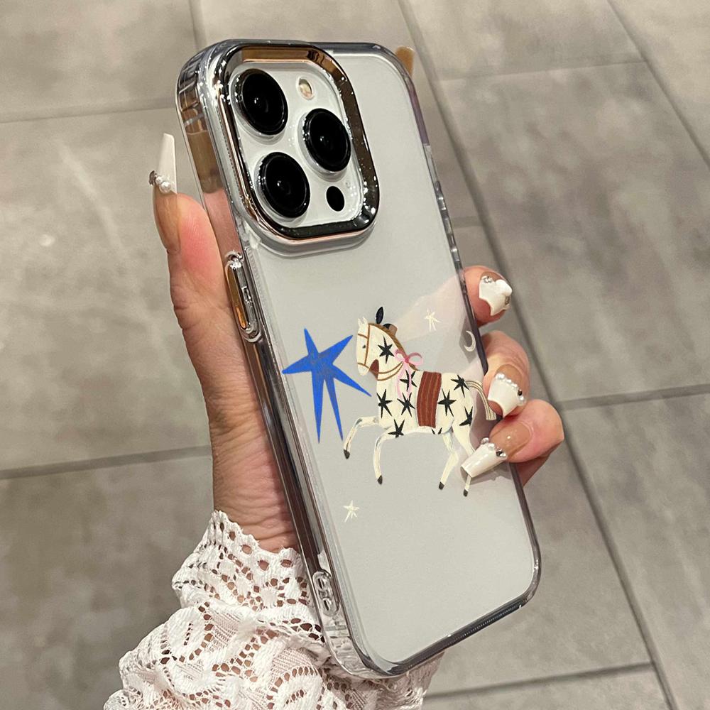 HD Ins Korean Red Brown Star H - đánh giá và giá Phone Cases Brown