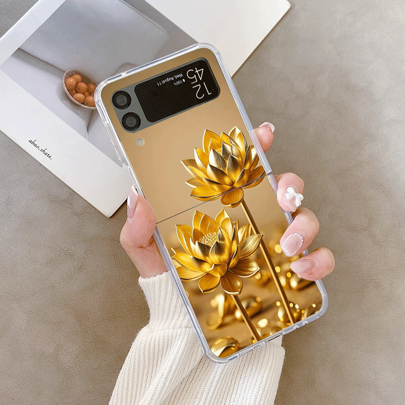 Creative Golden Lotus Flower P - đánh giá và giá Phone Cases Z Flip 6