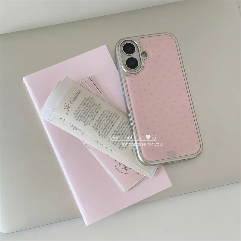 Korean ins Cream Pink Polka Do - đánh giá và giá Phone Cases Drawing