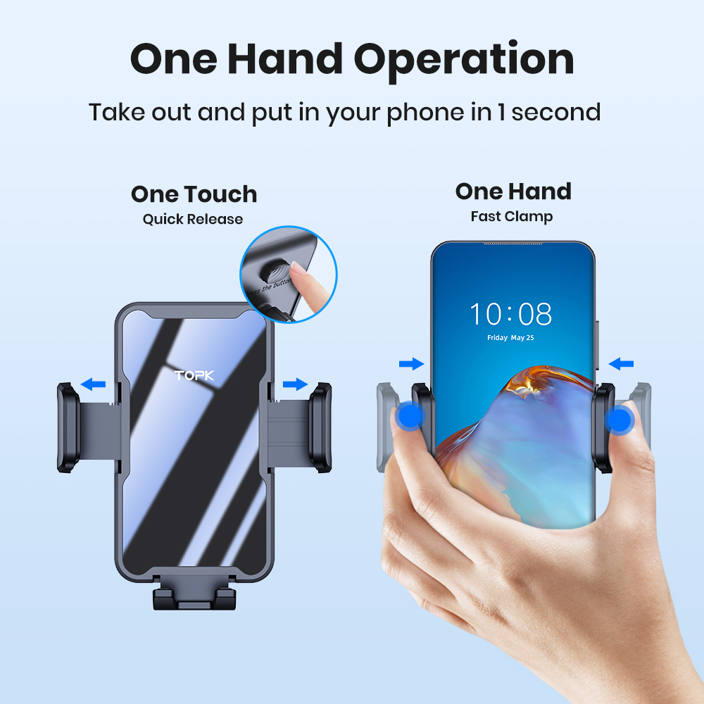 TOPK Car Phone Holder Air Vent - đánh giá và giá Phone Cases Heavy Duty