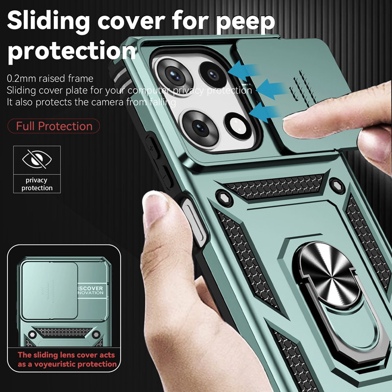 Military 360° Ring Armor Case  - đánh giá và giá Phone Cases Moto G 2025