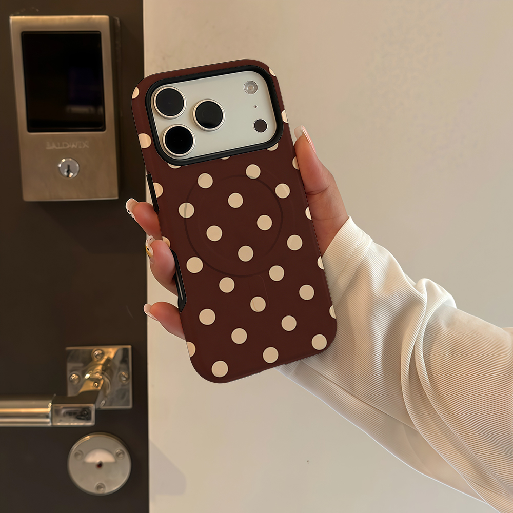 Brown Beige Polka Dot Phone Ca - đánh giá và giá Phone Cases Brown