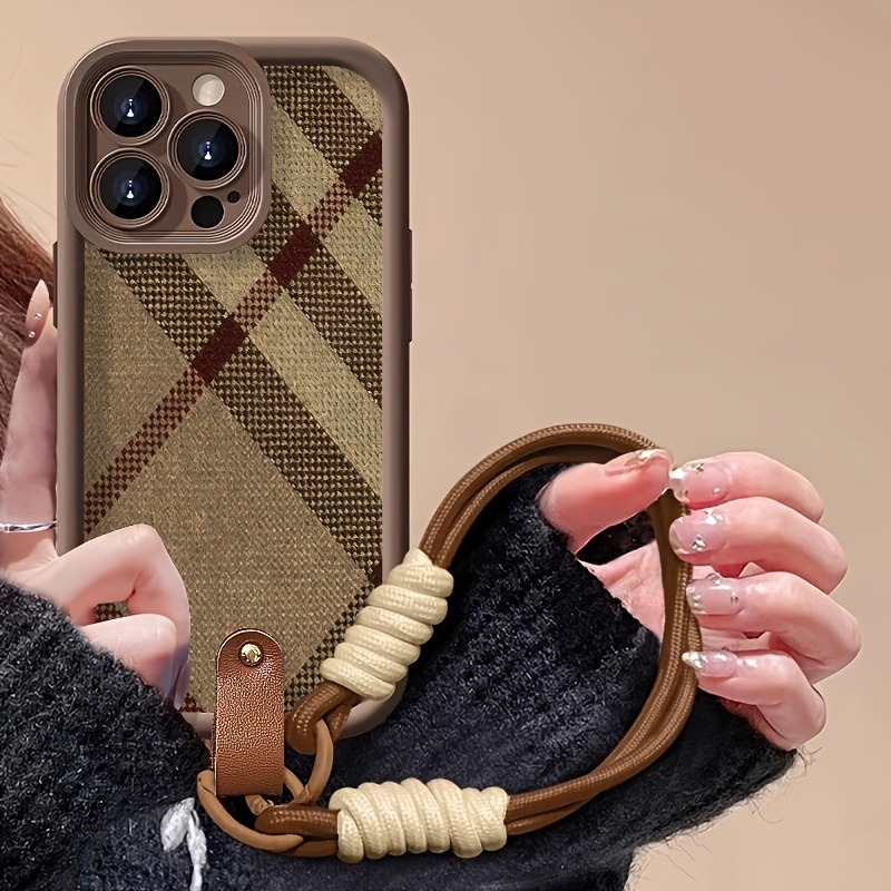 Brown Stripes Lanyard Strap Ro - đánh giá và giá Phone Cases Brown