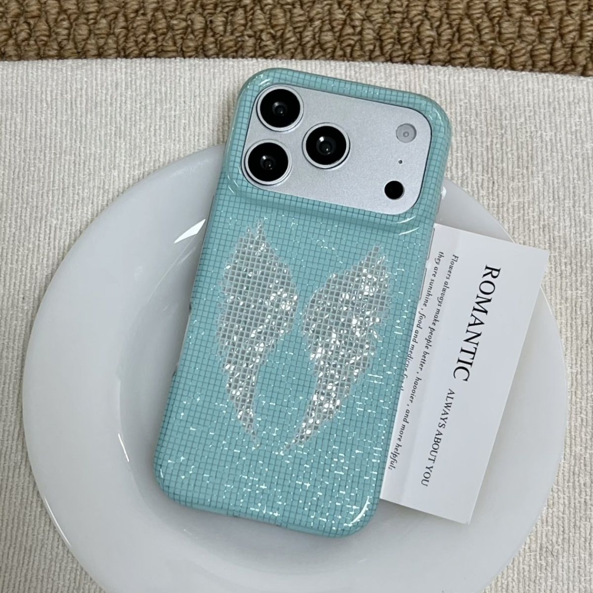 Korean Ins Mint Colored Englis - đánh giá và giá Phone Cases Popular