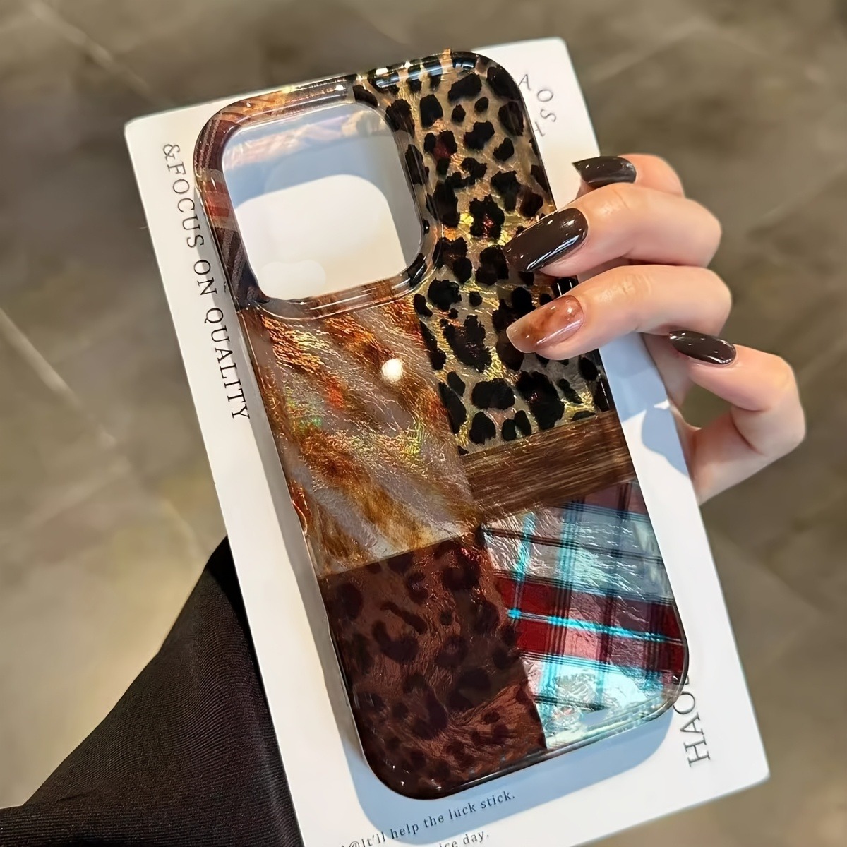 High-End Leopard Print And Tin - đánh giá và giá Phone Cases Brown