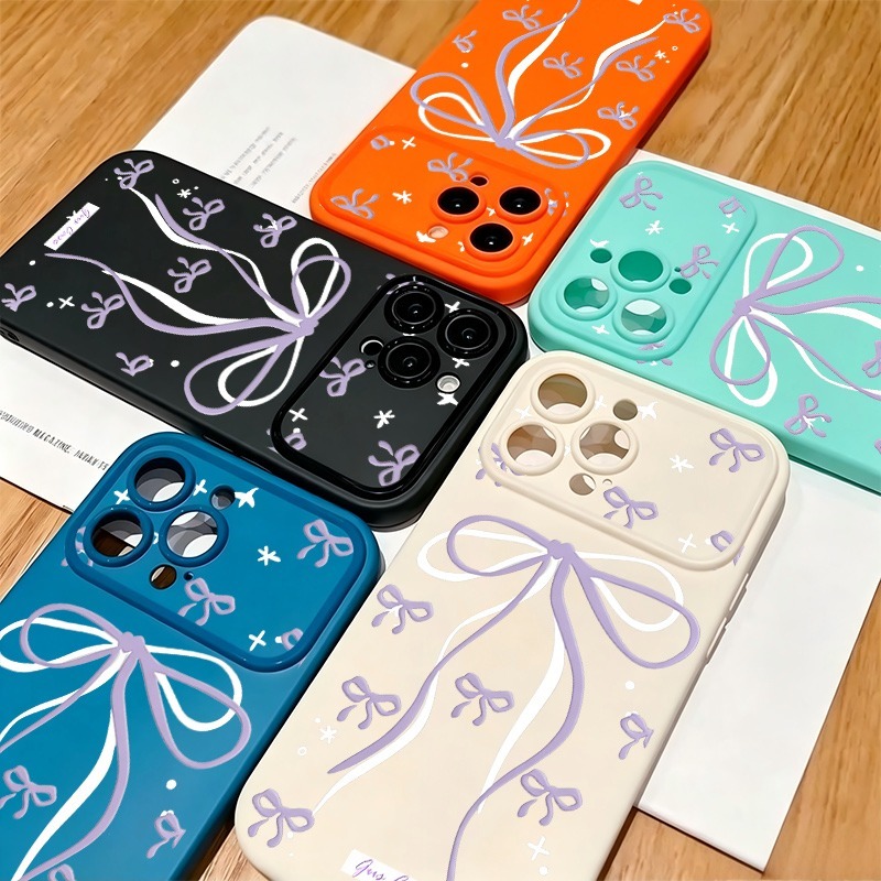 Large Purple Bow Star Doodle P - đánh giá và giá Phone Cases Drawing