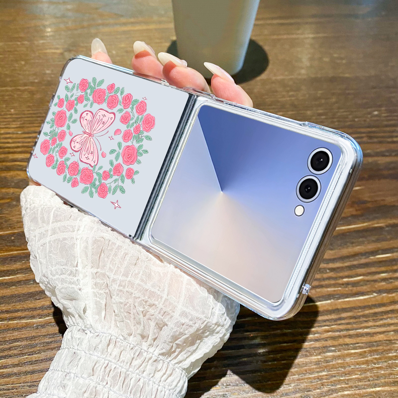 Pink Flowers Pattern Phone Cas - đánh giá và giá Phone Cases Z Flip 6