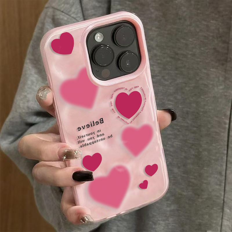 Luxury Pink Love Heart Folds T - đánh giá và giá Phone Cases Expensive