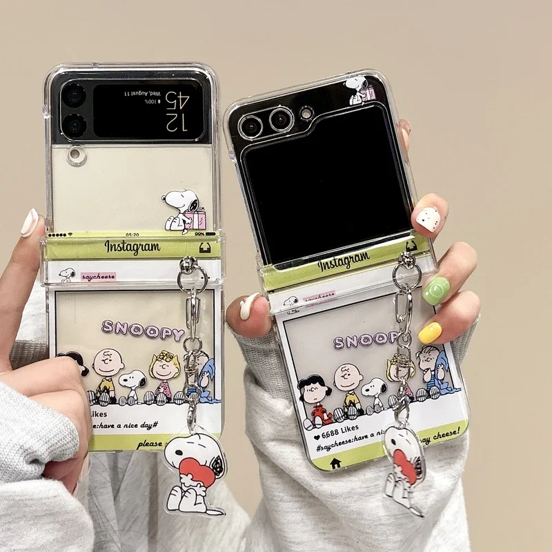 Cute Cartoon Snoopy Charlie Br - đánh giá và giá Phone Cases Z Flip 6
