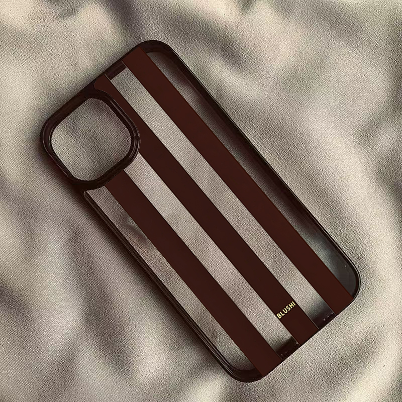 Clear Brown Stripes Phone Case - đánh giá và giá Phone Cases Brown