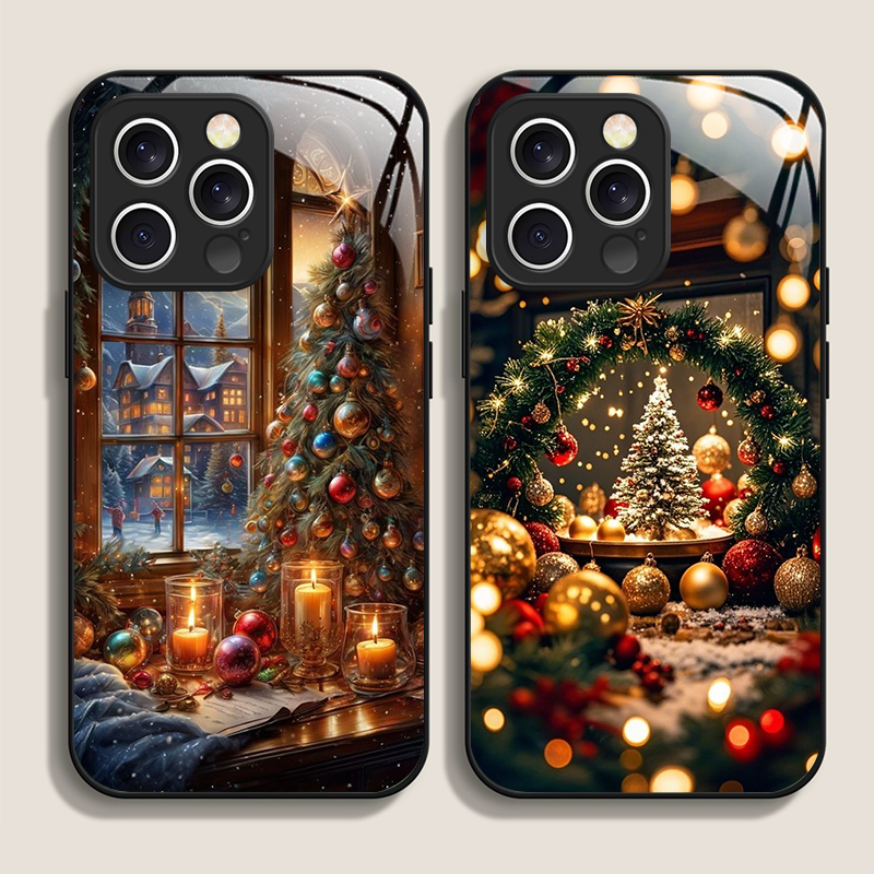Christmas Tree Gift Snowy Town - đánh giá và giá Phone Cases For Iphone 17
