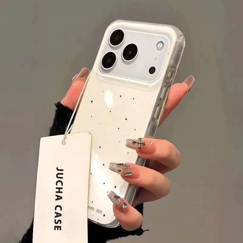 Korean INS Splashing Ink Polka - đánh giá và giá Phone Cases Brown