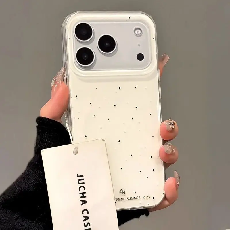 Korean INS Splashing Ink Polka - đánh giá và giá Phone Cases Brown
