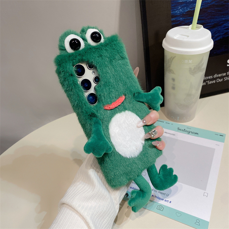 Plush Frog Phone Case, Cute Gr - đánh giá và giá Samsung Galaxy S24